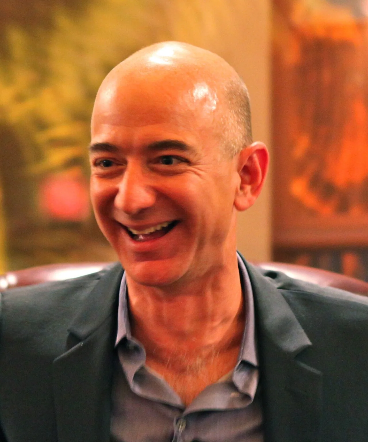 Jeff Bezos: Jeff Bezos' iconic laugh crop.
