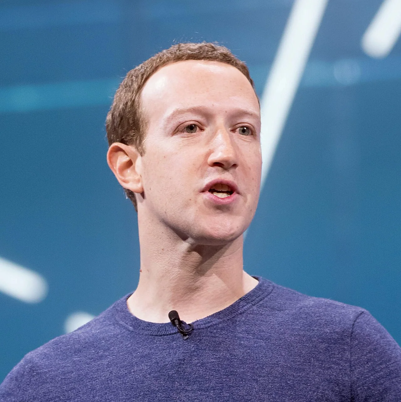 Mark Zuckerberg: Mark Zuckerberg F8 2018 Keynote (cropped).