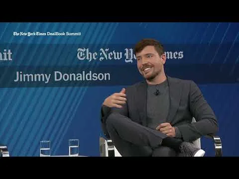 MrBeast in an interview published by The New York Times en New York Times Events.