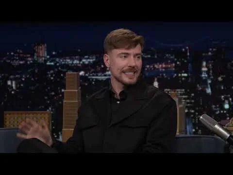 MrBeast in an interview published by The Tonight Show Starring Jimmy Fallon en Jimmy Fallon.
